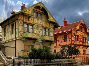 Картинки Здания Чехия Vila Hanа и Vila Svеtlana  Лугачовице город
