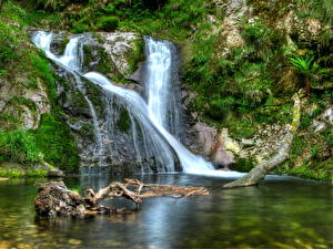 Фотография Водопады Ручеек Природа