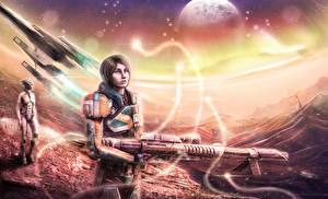 Картинка Mass Effect Игры Девушки