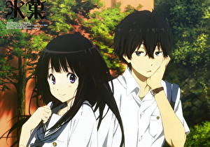 Обои Hyouka Девушки