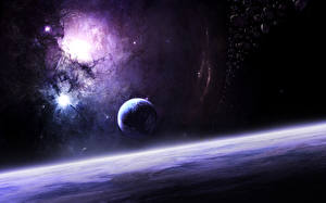 Обои для рабочего стола Астероид Космос