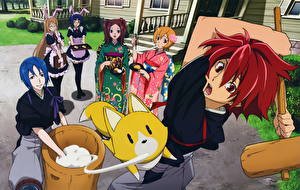 Обои Star Driver: Kagayaki no Takuto Юноша Девушки