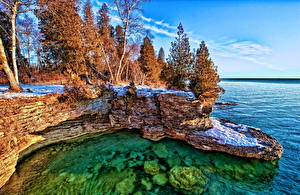 Картинка Парки Канада Джаспер парк Maligne Lake Природа