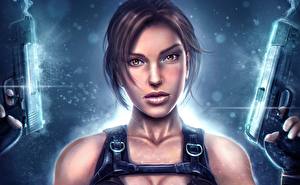 Обои Tomb Raider Лара Крофт Девушки