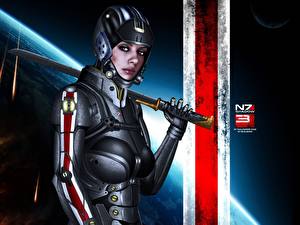 Фото Mass Effect Mass Effect 3 компьютерная игра Девушки