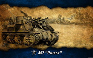 Фотографии WOT Самоходка M7 Proest компьютерная игра