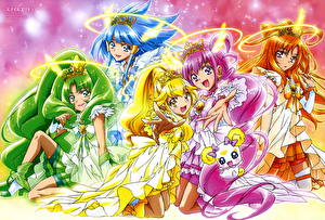 Картинка Fresh Precure! Аниме Девушки