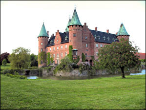 Картинки Замки Швеция Castle Trolleholm