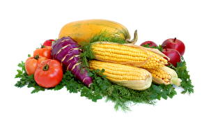 Картинка Овощи Кукуруза Еда
