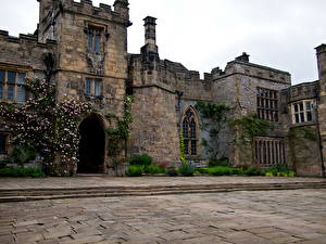 Фотографии Здания Великобритания Haddon Hall  Города