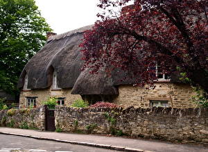 Картинки Здания Великобритания Оксфорд Города