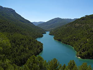 Картинки Реки Испания Андалусия Сантиаго-Понтонес Природа