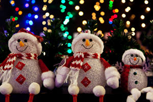 Фото Праздники Новый год Игрушки Снеговик