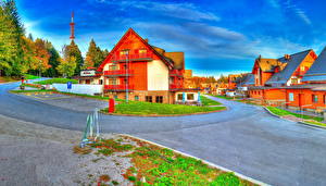 Фотография Словения Дороги HDRI Maribor Hoсko Pohorje город