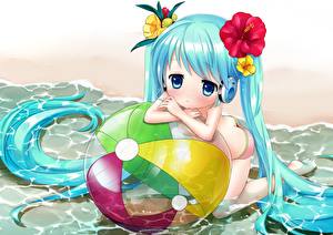 Фотографии Vocaloid Наушники Аниме Девушки