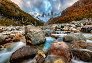 Фотографии Гора Камень Аргентина HDRI Природа