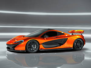 Фотография McLaren Оранжевая Роскошные P1 Concept машины