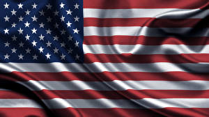 Картинка США Флаг Полосатая