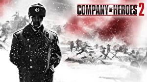 Фотографии Company of Heroes Company of Heroes 2 Солдат Снегу