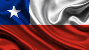 Обои для рабочего стола Чили Флаг