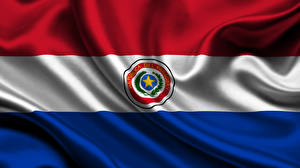 Картинка Флаг Полосатый Paraguay