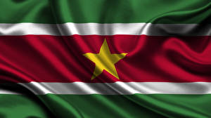 Фото Флага Полоски Suriname