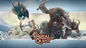 Обои Royal Quest Чудовище Воины Битвы Лучники Броня компьютерная игра