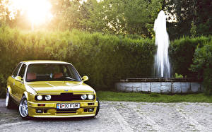 Фото BMW Фонтаны Желтых Автомобили