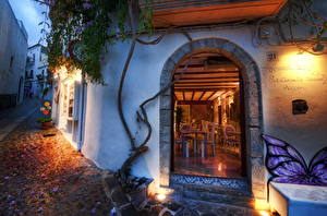 Фото Испания Дома HDRI остров Ивицф Города