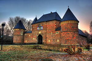 Картинка Замок Германия HDRI Burg Vondern город