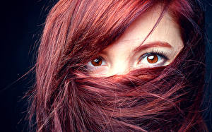 Обои Глаза Взгляд Лица Волосы Рыжая