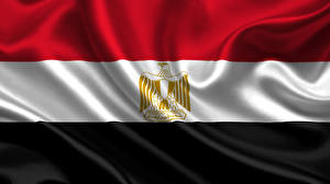 Фотография Египет Флага Полосатая