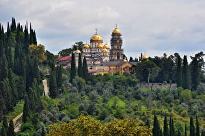 Фото Храм Небо Дерева Новоафонский монастырь Абхазия Города