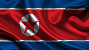 Фото Флага Полоски North-Korea