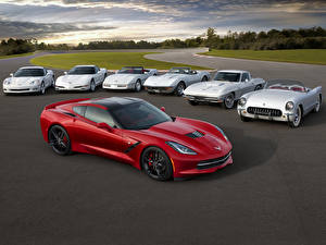 Фотография Chevrolet Красный 2014 Stingray Corvettes авто
