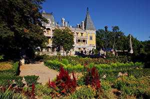 Фото Украина Ландшафтный дизайн Дворца Дизайн Крым Массандр город