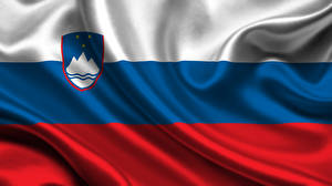 Фотографии Словения Флаг Полоски