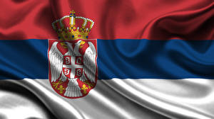 Фотография Флаг Сербия Полоски