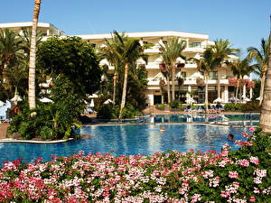 Фотография Курорты Испания Отель Плавательный бассейн Пальма Канарские острова Яйса