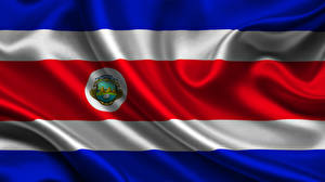 Фото Флаг Полосатая Costa-Rica