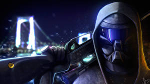 Фотография Воители Винтовка Шлем Броня Фэнтези