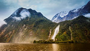 Фотографии Гора Новая Зеландия Southland Природа