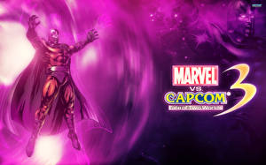 Обои Marvel vs Capcom Воины Супергерои Мужчина Magneto Игры Фэнтези