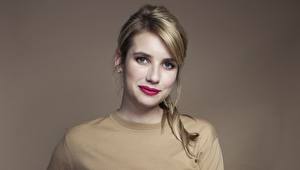 Картинки Emma Roberts Взгляд Лицо Красными губами Волос Русых Знаменитости Девушки
