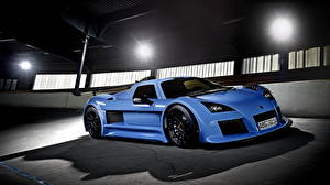 Картинки Фары Голубой Дорогая 2011 Gumpert Apollo S автомобиль