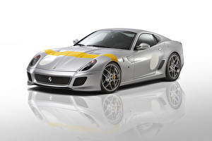 Фотографии Феррари Фары Серебряная 2011 599 GTO авто