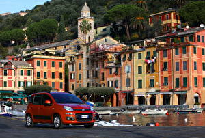 Фотографии Fiat 2012 Panda автомобиль Города