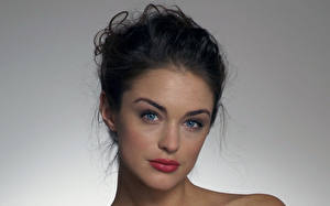 Картинка Lauren Budd Глаза Взгляд Лица Волосы Брюнетка молодые женщины