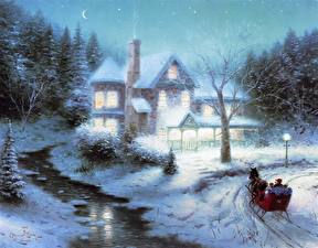 Обои Живопись Thomas Kinkade