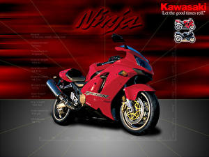 Картинки Спортбайк Kawasaki мотоцикл